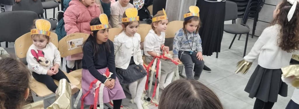 Young students during a school celebration